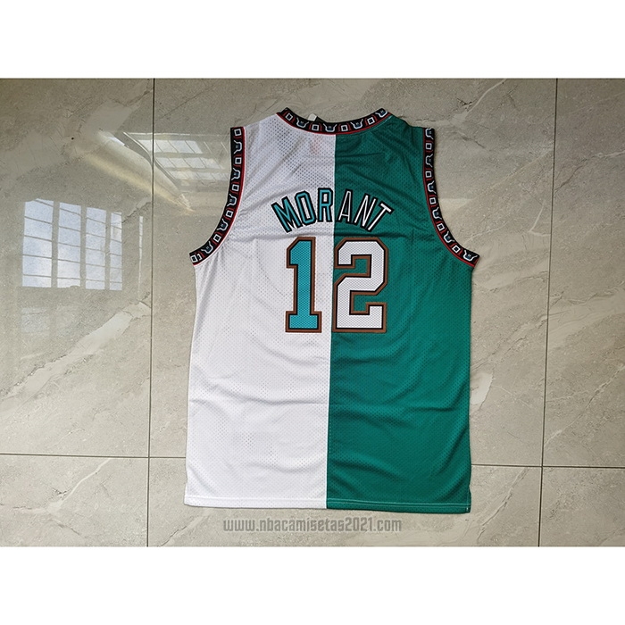 Camiseta Memphis Grizzlies Ja Morant #12 Split Edition Verde Blanco